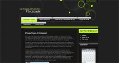 Desktop Screenshot of maisondesjeuneslescapade.com