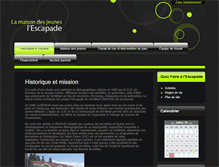 Tablet Screenshot of maisondesjeuneslescapade.com